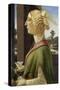 Portrait of a Young Woman with Attributes of St. Catherine, 1475-78-Sandro Botticelli-Stretched Canvas