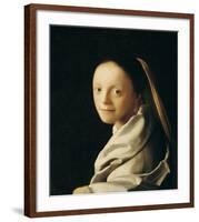 Portrait of a Young Woman-Johannes Vermeer-Framed Giclee Print