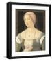 Portrait Of A Young Woman-Girolamo di Benvenuto-Framed Premium Giclee Print