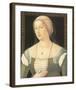 Portrait Of A Young Woman-Girolamo di Benvenuto-Framed Premium Giclee Print