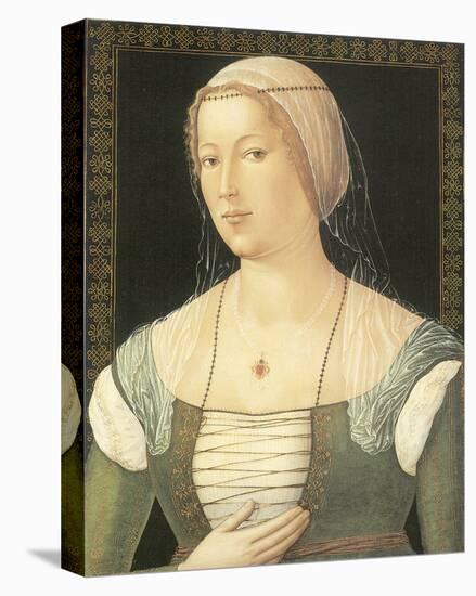 Portrait Of A Young Woman Stretched Canvas Print Girolamo Di