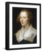 Portrait of a Young Woman-Sir Anthony Van Dyck-Framed Giclee Print