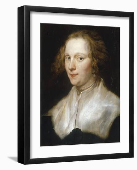 Portrait of a Young Woman-Sir Anthony Van Dyck-Framed Giclee Print