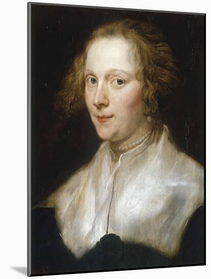 Portrait of a Young Woman-Sir Anthony Van Dyck-Mounted Giclee Print