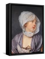 Portrait of a Young Woman-Jean-Baptiste Greuze-Framed Stretched Canvas