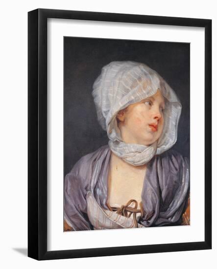 Portrait of a Young Woman-Jean-Baptiste Greuze-Framed Giclee Print