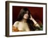 Portrait of a Young Woman-Jules Frederic Ballavoine-Framed Giclee Print