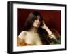 Portrait of a Young Woman-Jules Frederic Ballavoine-Framed Giclee Print