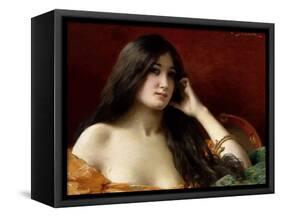 Portrait of a Young Woman-Jules Frederic Ballavoine-Framed Stretched Canvas