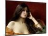Portrait of a Young Woman-Jules Frederic Ballavoine-Mounted Giclee Print