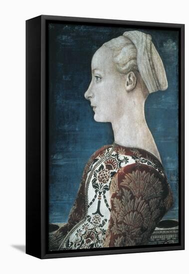 Portrait of a Young Woman-Antonio Pollaiolo-Framed Stretched Canvas