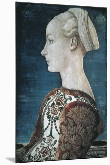 Portrait of a Young Woman-Antonio Pollaiolo-Mounted Premium Giclee Print