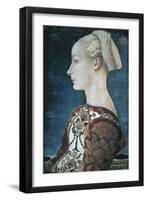 Portrait of a Young Woman-Antonio Pollaiolo-Framed Art Print