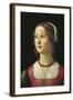 Portrait of a Young Woman-Domenico Ghirlandaio-Framed Art Print