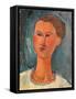 Portrait of a Young Woman-Amedeo Modigliani-Framed Stretched Canvas