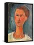 Portrait of a Young Woman-Amedeo Modigliani-Framed Stretched Canvas