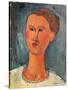 Portrait of a Young Woman-Amedeo Modigliani-Stretched Canvas