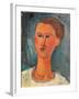 Portrait of a Young Woman-Amedeo Modigliani-Framed Giclee Print