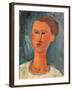 Portrait of a Young Woman-Amedeo Modigliani-Framed Giclee Print