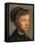 Portrait of a Young Woman-Edgar Degas-Framed Stretched Canvas