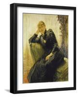 Portrait of a Young Woman-Fritz von Uhde-Framed Giclee Print