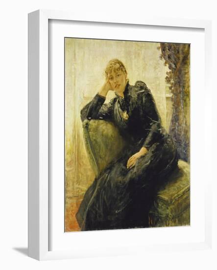 Portrait of a Young Woman-Fritz von Uhde-Framed Giclee Print