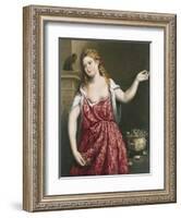 Portrait of a Young Woman-Paris Bordone-Framed Giclee Print