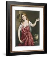 Portrait of a Young Woman-Paris Bordone-Framed Giclee Print