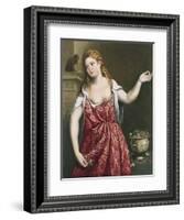 Portrait of a Young Woman-Paris Bordone-Framed Giclee Print