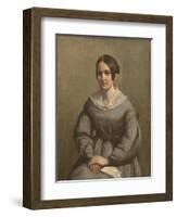 Portrait of a Young Woman-George Richmond-Framed Giclee Print