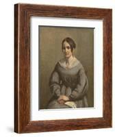 Portrait of a Young Woman-George Richmond-Framed Giclee Print