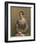 Portrait of a Young Woman-George Richmond-Framed Giclee Print