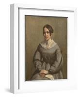 Portrait of a Young Woman-George Richmond-Framed Giclee Print