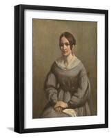 Portrait of a Young Woman-George Richmond-Framed Giclee Print