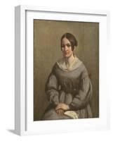 Portrait of a Young Woman-George Richmond-Framed Giclee Print