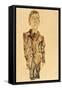 Portrait of a Youth, 1910-Egon Schiele-Framed Stretched Canvas