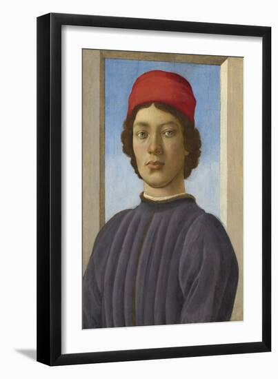 Portrait of a Youth, C.1485-Filippino Lippi-Framed Premium Giclee Print