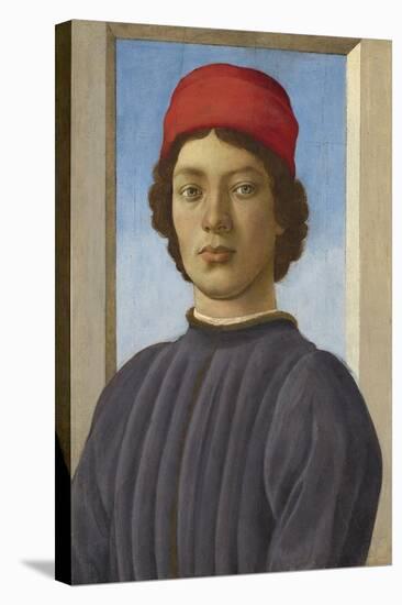 Portrait of a Youth, C.1485-Filippino Lippi-Stretched Canvas