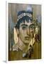 Portrait of a Youth in a Gold Wreath, Fayum Mummy Portrait, Romano-Egyptian, Early 2nd Century-null-Framed Giclee Print