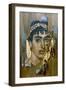 Portrait of a Youth in a Gold Wreath, Fayum Mummy Portrait, Romano-Egyptian, Early 2nd Century-null-Framed Giclee Print