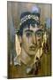 Portrait of a Youth in a Gold Wreath, Fayum Mummy Portrait, Romano-Egyptian, Early 2nd Century-null-Mounted Giclee Print