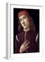 Portrait Of A Youth-Sandro Botticelli-Framed Giclee Print