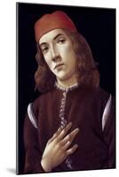 Portrait Of A Youth-Sandro Botticelli-Mounted Giclee Print