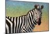 Portrait Of A Zebra-James W Johnson-Mounted Giclee Print