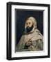 Portrait of Abd El-Kader (1808-83)-Jean Baptiste Ange Tissier-Framed Giclee Print