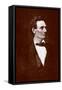 Portrait of Abe Lincoln-Thomas Hicks-Framed Stretched Canvas