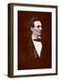 Portrait of Abe Lincoln-Thomas Hicks-Framed Art Print