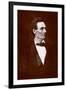 Portrait of Abe Lincoln-Thomas Hicks-Framed Art Print