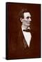Portrait of Abe Lincoln-Thomas Hicks-Framed Stretched Canvas