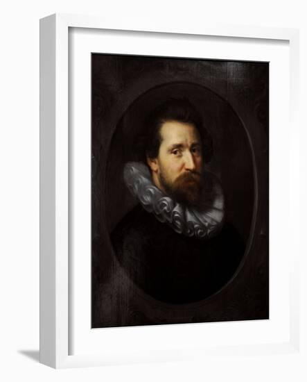 Portrait of Abraham Bloemaert (1566-1651), 1609, by Paulus Moreelse (1571-1638). Netherlands-Paulus Moreelse-Framed Giclee Print